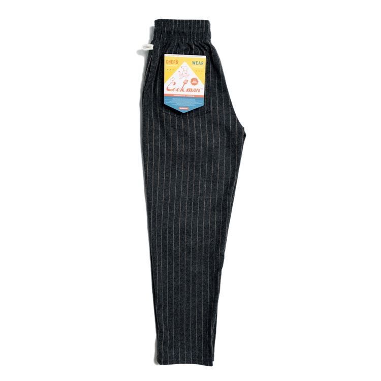 �����եѥ�� Chef Pants Wool Mix Stripe Gray