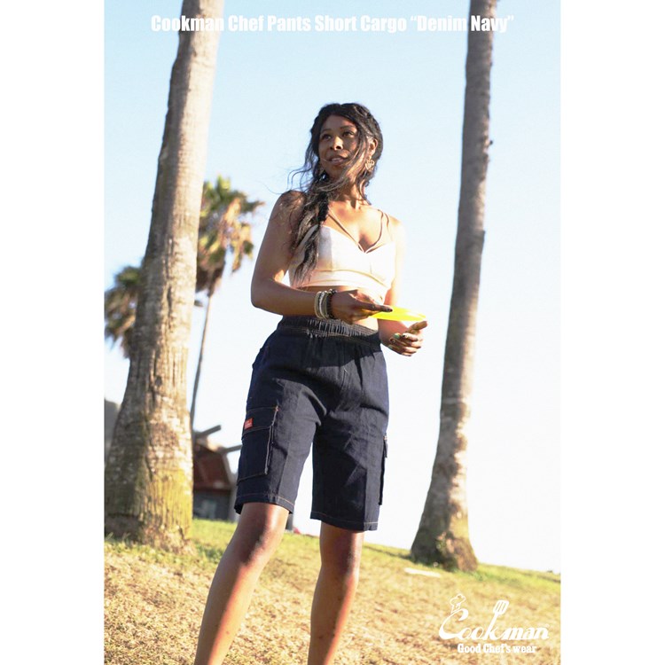 �����եѥ�� Chef Pants Short Cargo Denim Navy