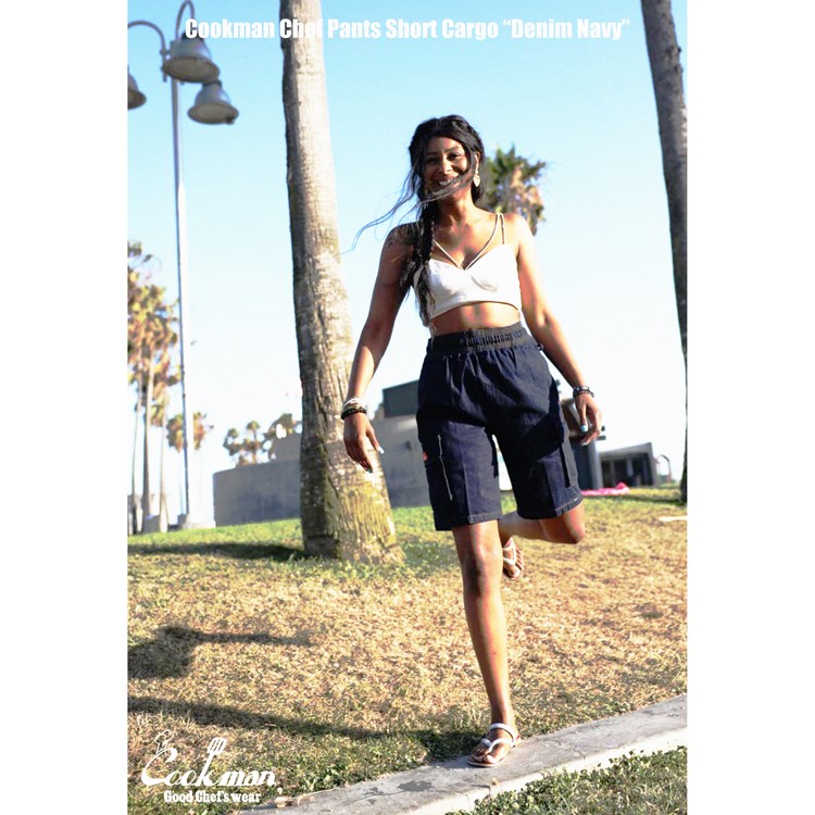 �����եѥ�� Chef Pants Short Cargo Denim Navy