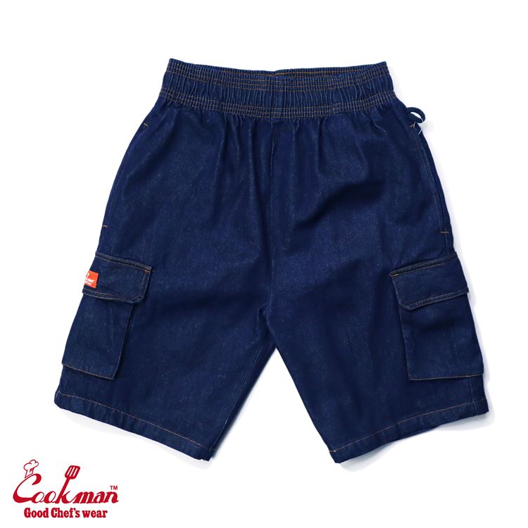 �����եѥ�� Chef Pants Short Cargo Denim Navy