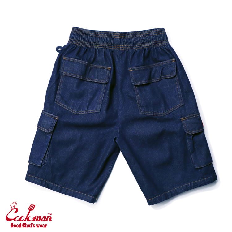 �����եѥ�� Chef Pants Short Cargo Denim Navy