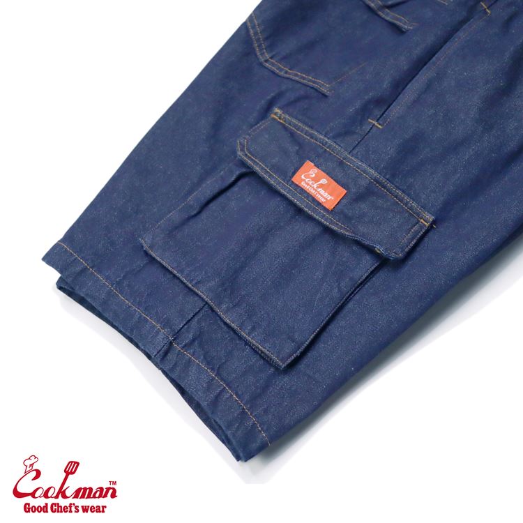 �����եѥ�� Chef Pants Short Cargo Denim Navy