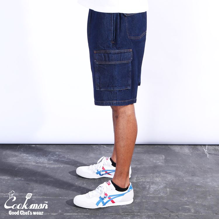 �����եѥ�� Chef Pants Short Cargo Denim Navy