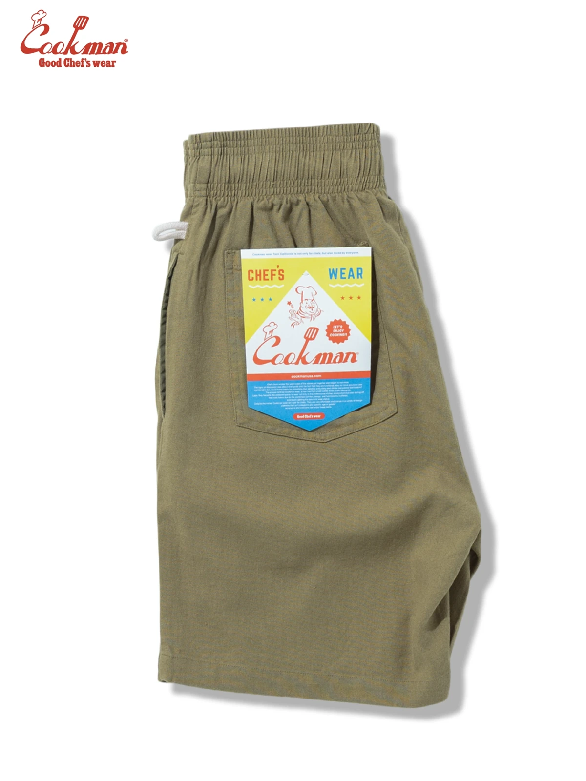 �����եѥ�� Chef Pants Short Linen Olive