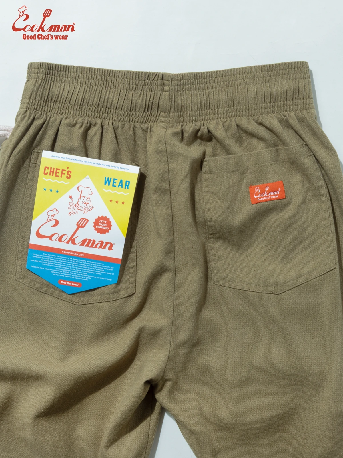 �����եѥ�� Chef Pants Short Linen Olive