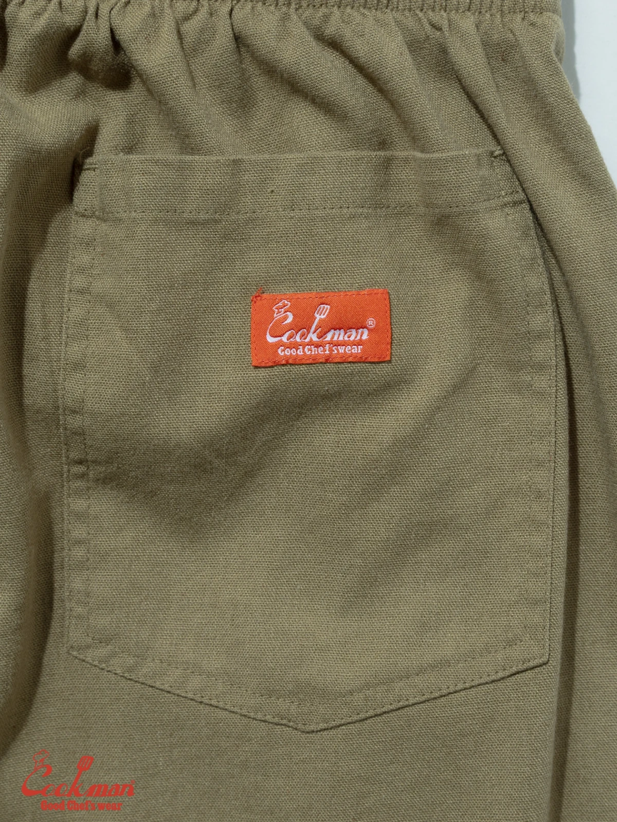 �����եѥ�� Chef Pants Short Linen Olive