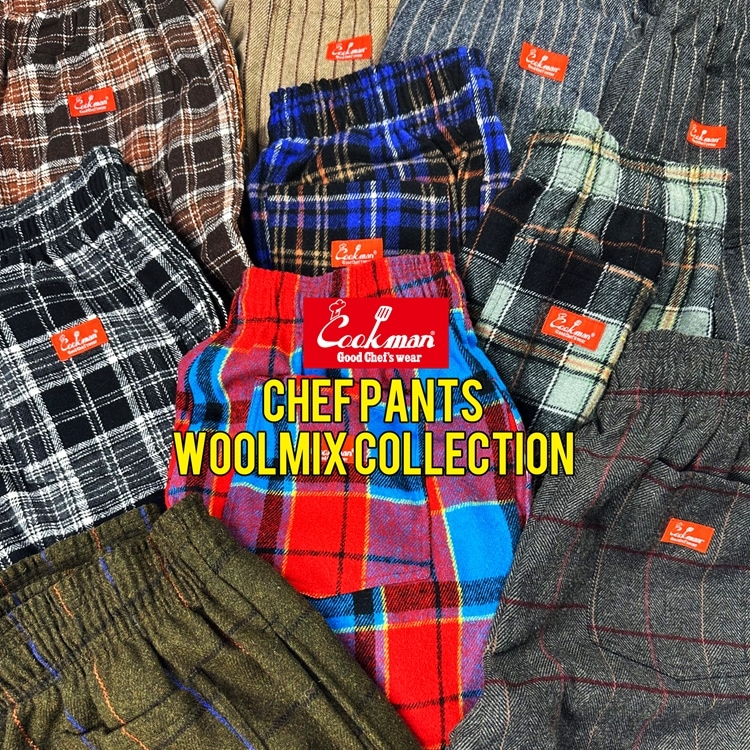 �����եѥ�� Chef Pants Wool Mix Stripe Beige