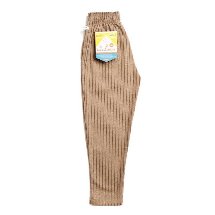 �����եѥ�� Chef Pants Wool Mix Stripe Beige