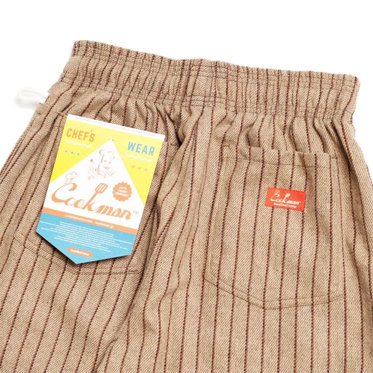 �����եѥ�� Chef Pants Wool Mix Stripe Beige