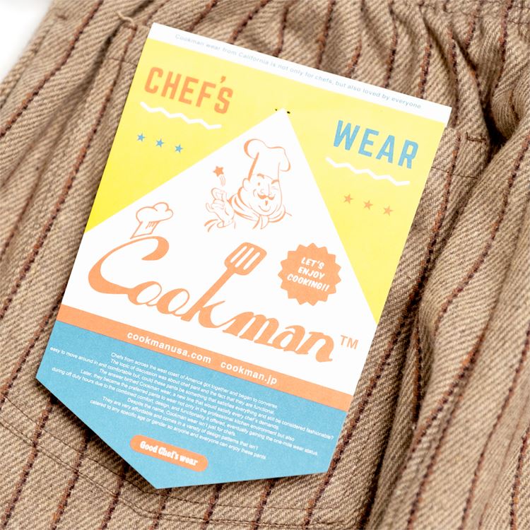 �����եѥ�� Chef Pants Wool Mix Stripe Beige