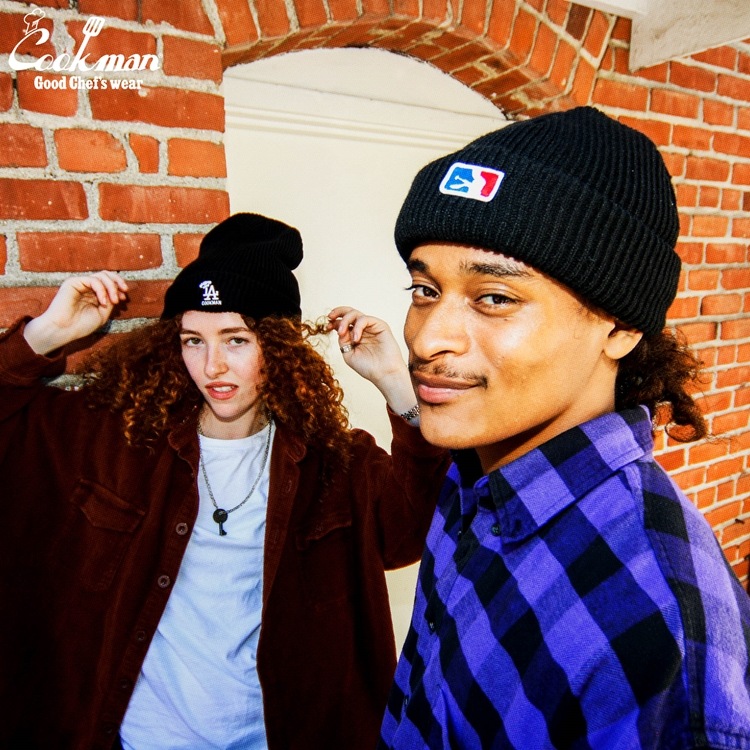 �ӡ��ˡ� Beanie Chef Hat LA Black