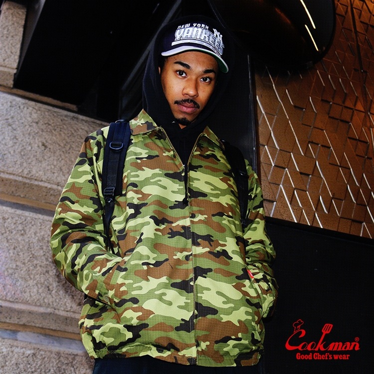 ǥХ꡼㥱å Delivery Jacket Ripstop Woodland Camo Green