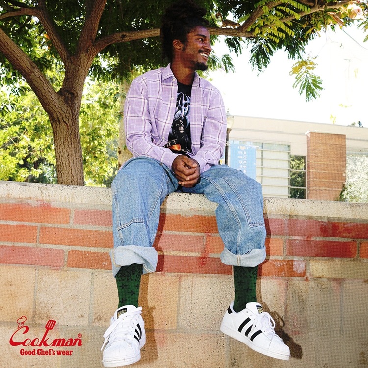 å Crew Socks Bandanna Cross Green