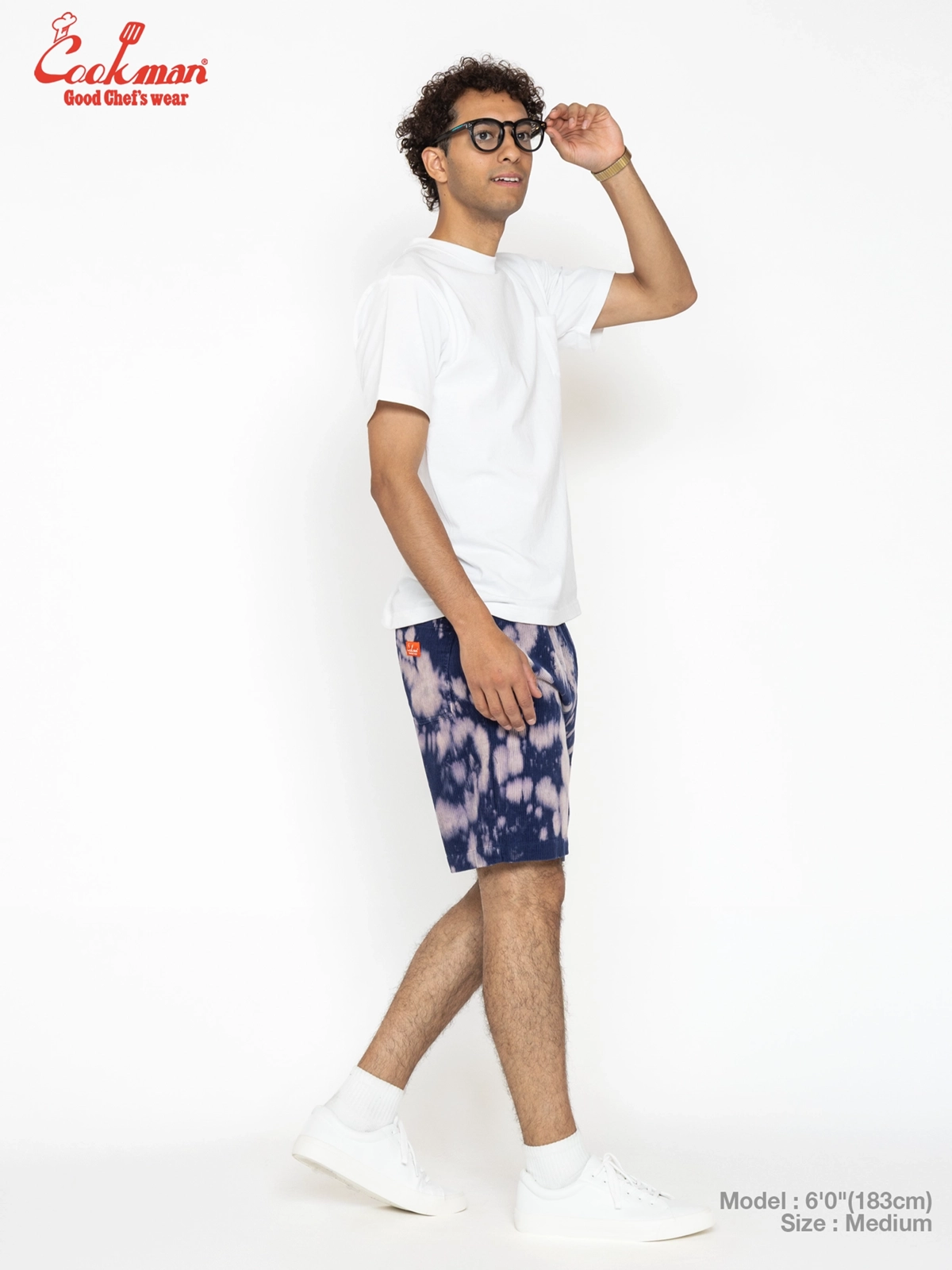 �����եѥ�� Chef Pants Short Corduroy Bleach Navy