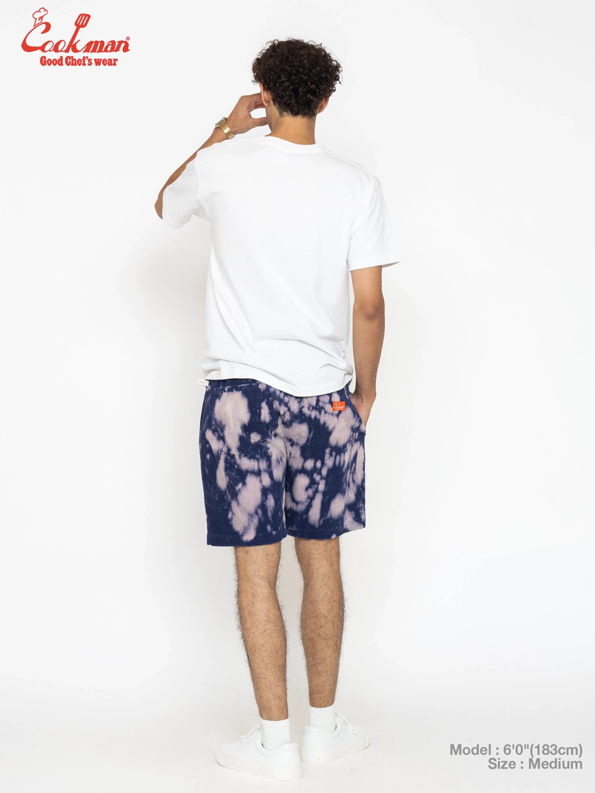 �����եѥ�� Chef Pants Short Corduroy Bleach Navy
