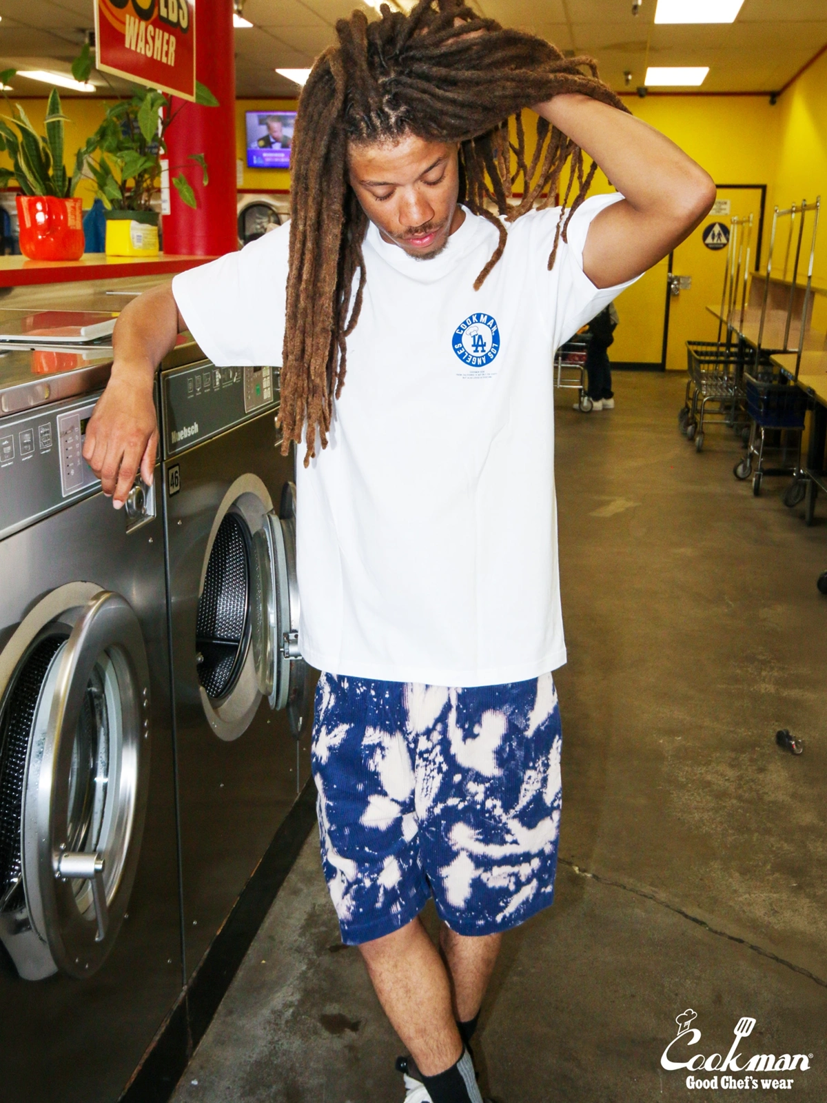 �����եѥ�� Chef Pants Short Corduroy Bleach Navy