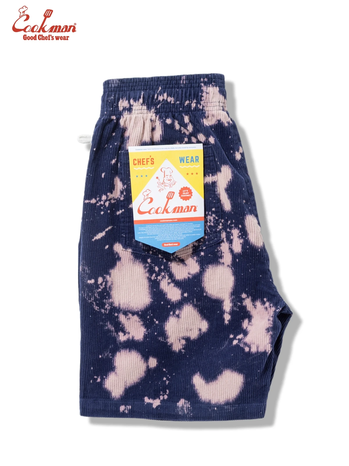 �����եѥ�� Chef Pants Short Corduroy Bleach Navy