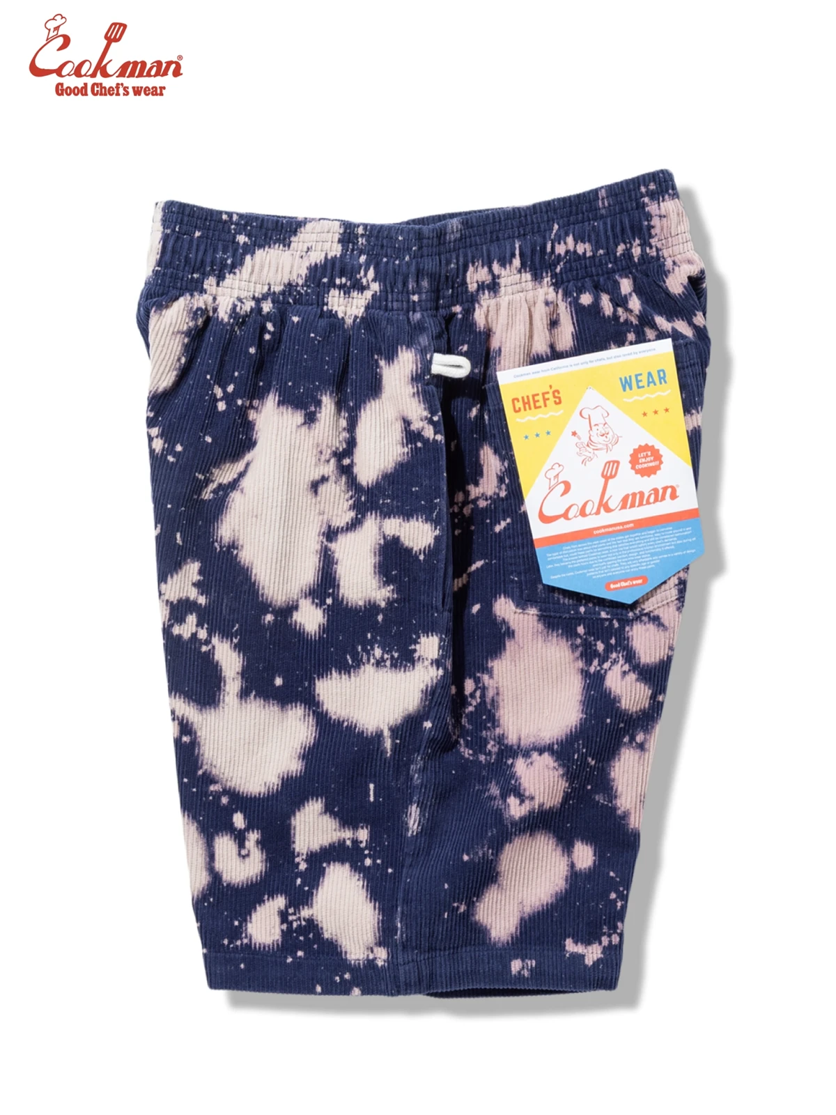 �����եѥ�� Chef Pants Short Corduroy Bleach Navy