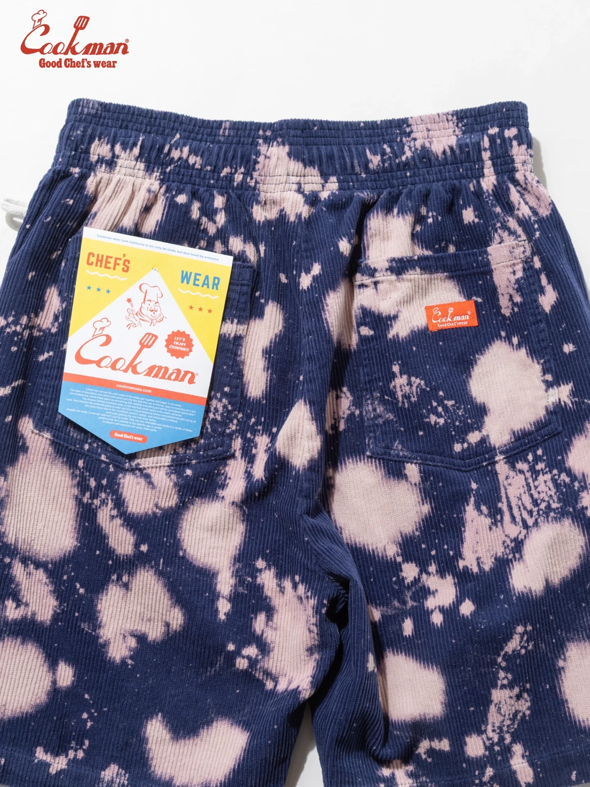 �����եѥ�� Chef Pants Short Corduroy Bleach Navy