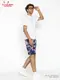 �����եѥ�� Chef Pants Short Corduroy Bleach Navy