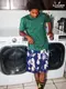 �����եѥ�� Chef Pants Short Corduroy Bleach Navy