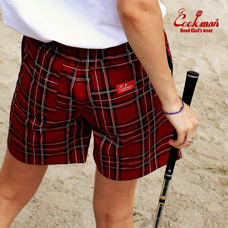 �����եѥ�� Chef Pants Short Tartan Red