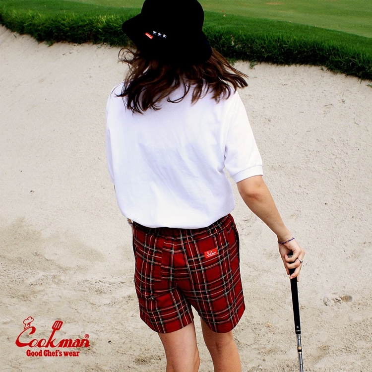 �����եѥ�� Chef Pants Short Tartan Red