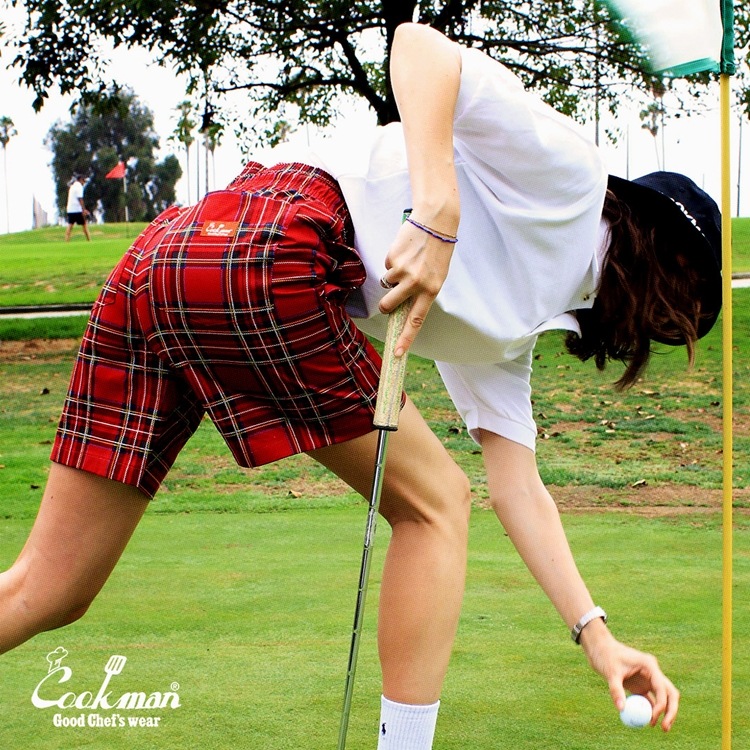 �����եѥ�� Chef Pants Short Tartan Red