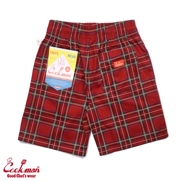�����եѥ�� Chef Pants Short Tartan Red