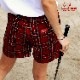 �����եѥ�� Chef Pants Short Tartan Red