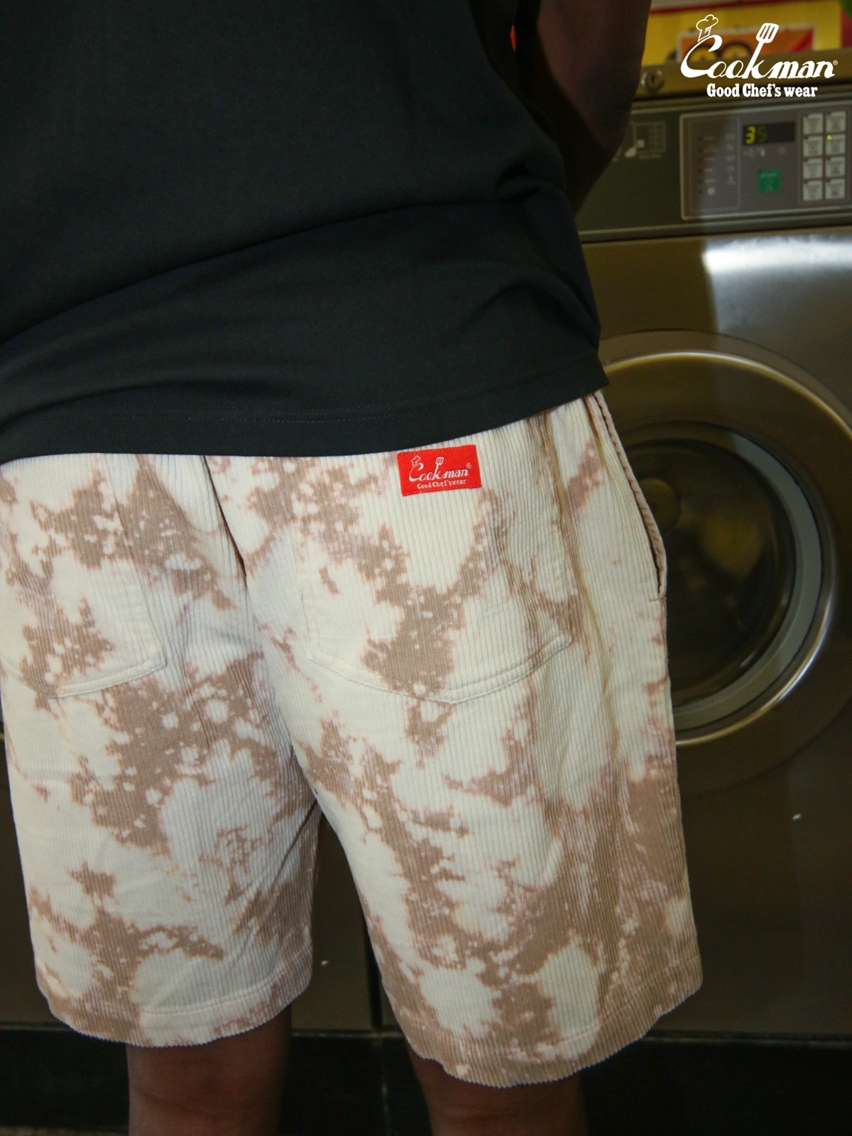 �����եѥ�� Chef Pants Short Corduroy Bleach Beige