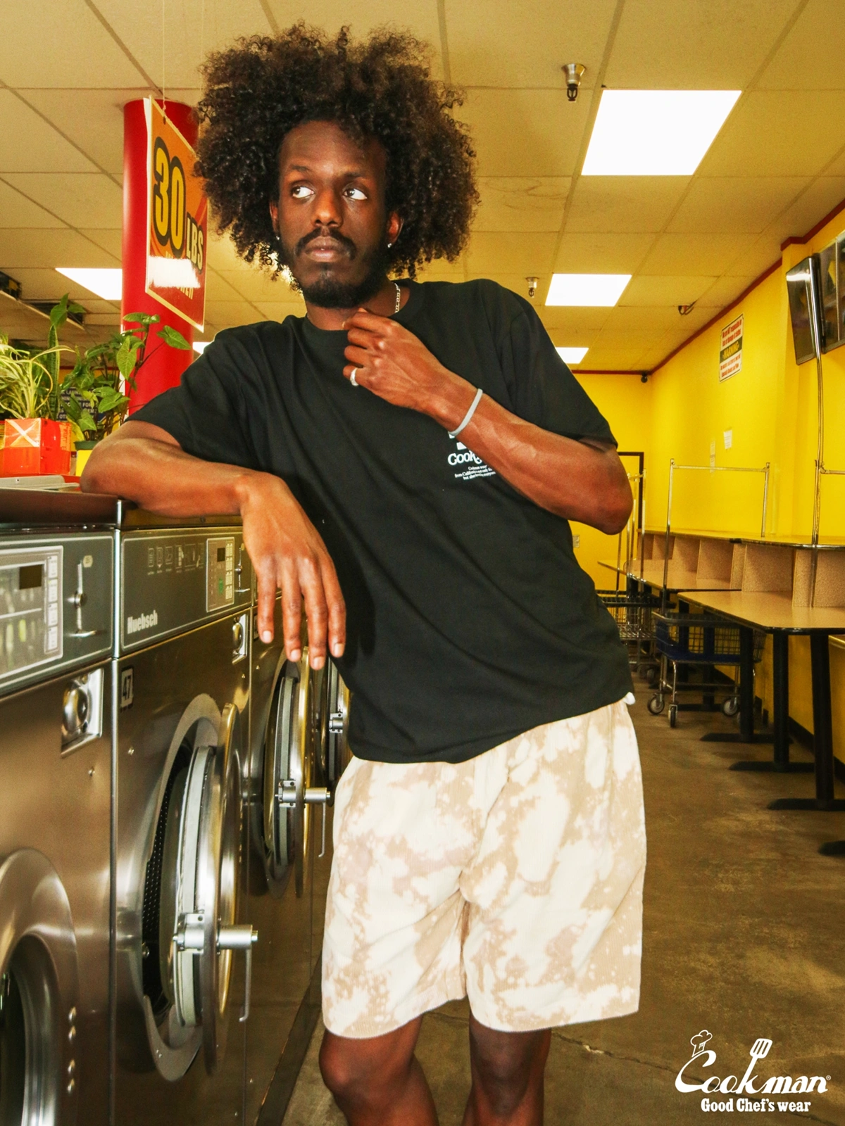 �����եѥ�� Chef Pants Short Corduroy Bleach Beige