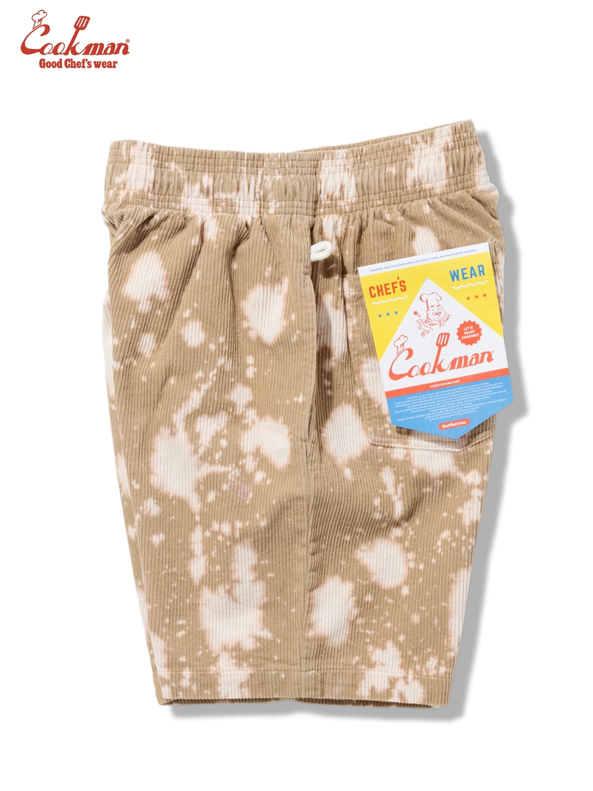 �����եѥ�� Chef Pants Short Corduroy Bleach Beige
