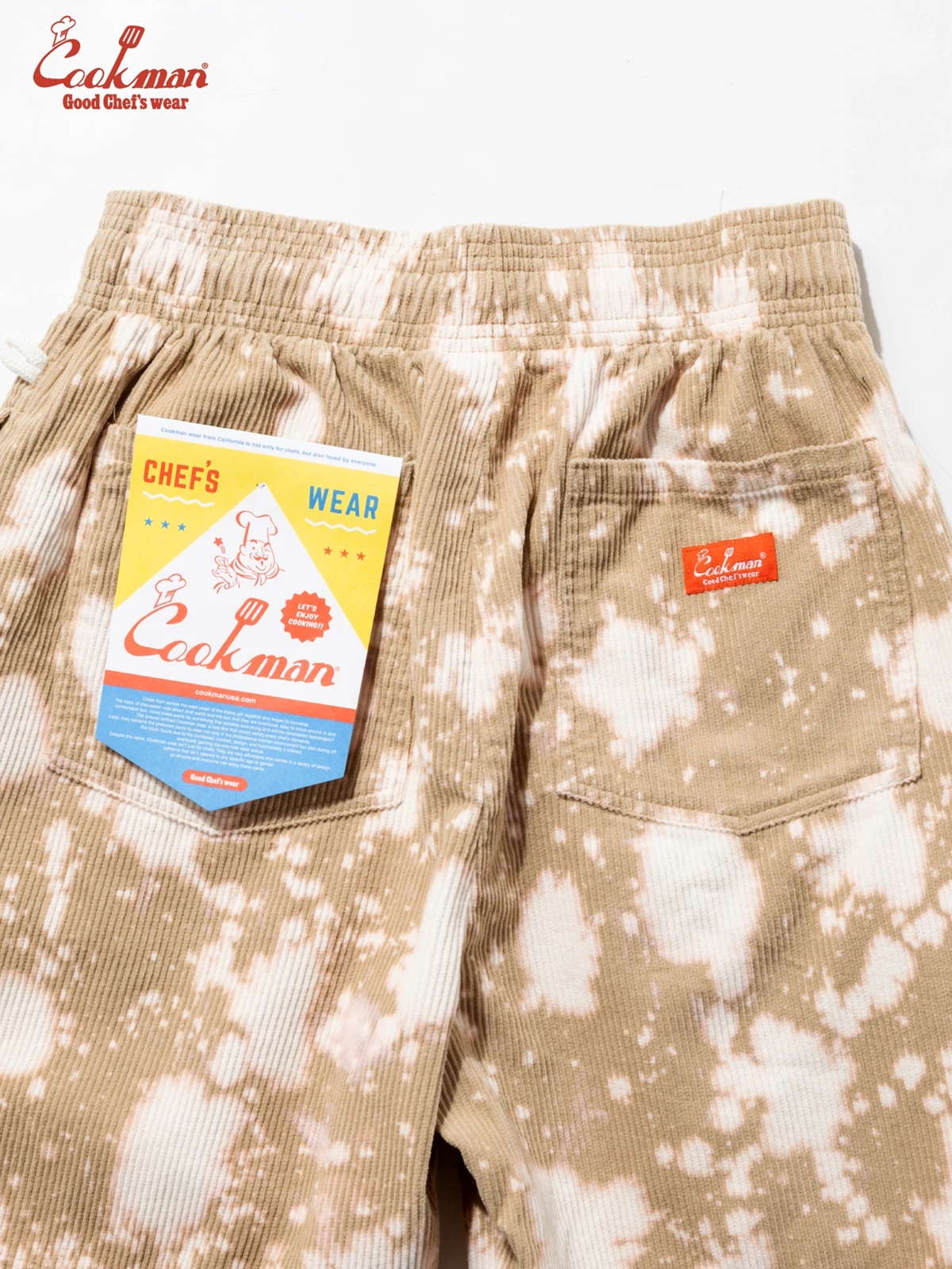 �����եѥ�� Chef Pants Short Corduroy Bleach Beige