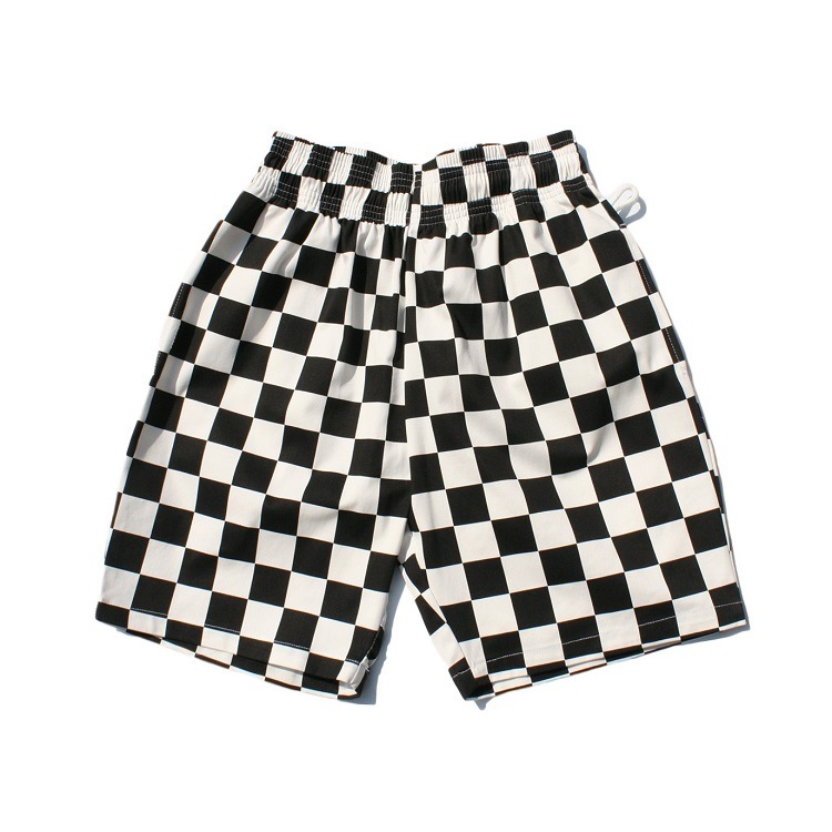 եѥ Chef Pants Short Checker Black