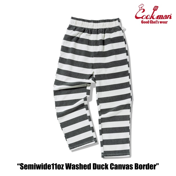 �����եѥ�� Chef Pants Semiwide11oz Washed Duck Canvas Border