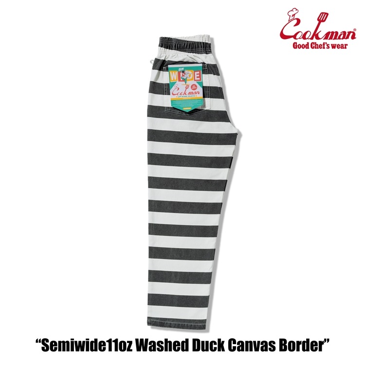 �����եѥ�� Chef Pants Semiwide11oz Washed Duck Canvas Border
