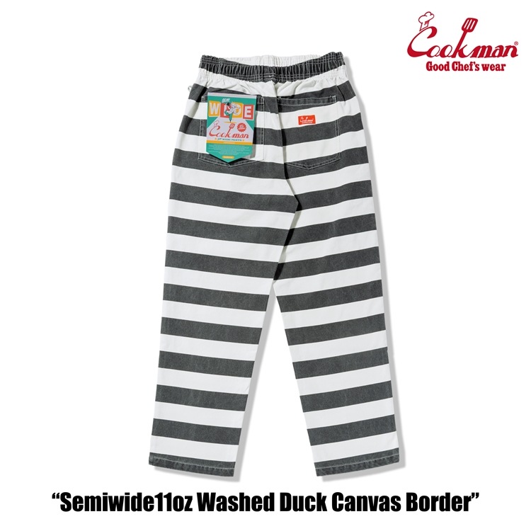 �����եѥ�� Chef Pants Semiwide11oz Washed Duck Canvas Border