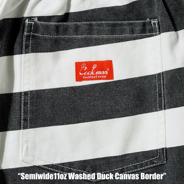 �����եѥ�� Chef Pants Semiwide11oz Washed Duck Canvas Border