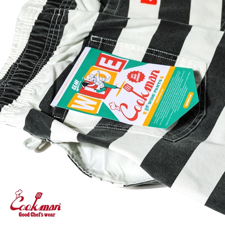 �����եѥ�� Chef Pants Semiwide11oz Washed Duck Canvas Border