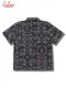 �������� Work Shirts Short Sleeve Light Paisley Black