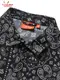 �������� Work Shirts Short Sleeve Light Paisley Black