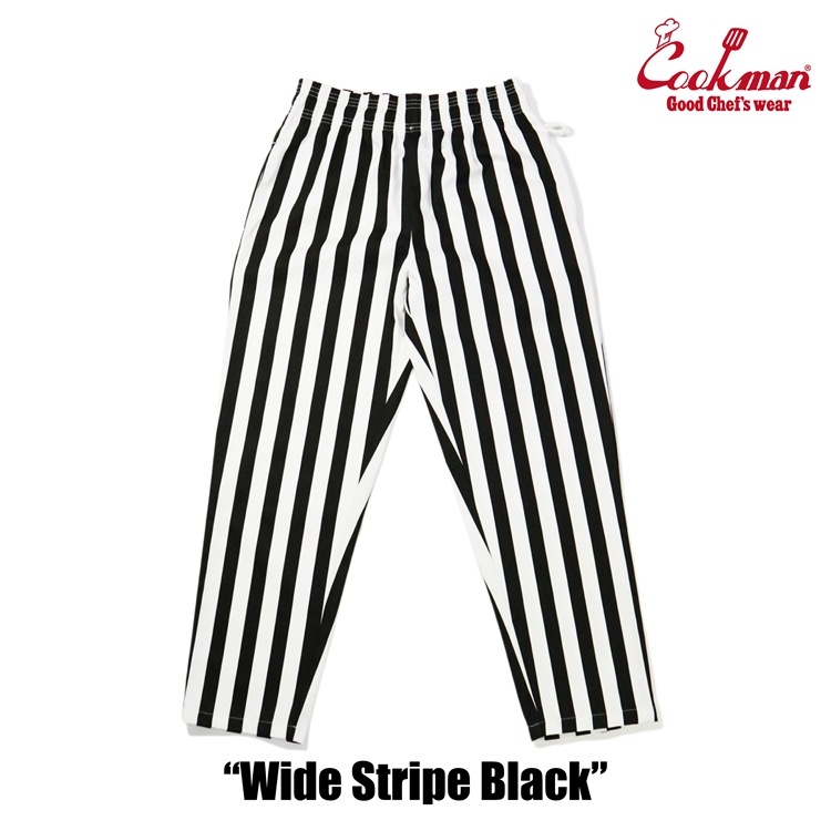�����եѥ�� Chef Pants Wide Stripe Black