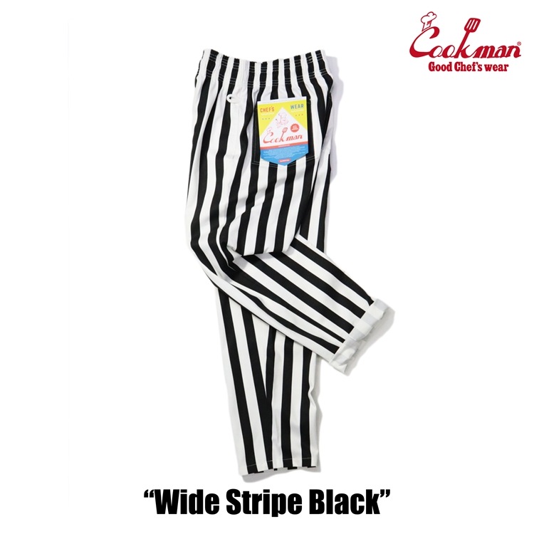 �����եѥ�� Chef Pants Wide Stripe Black