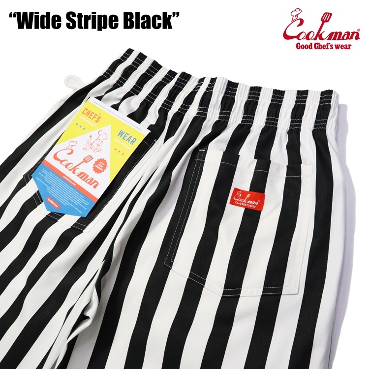 �����եѥ�� Chef Pants Wide Stripe Black