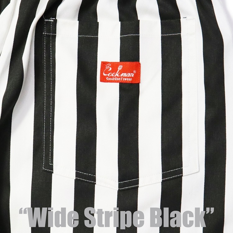 �����եѥ�� Chef Pants Wide Stripe Black