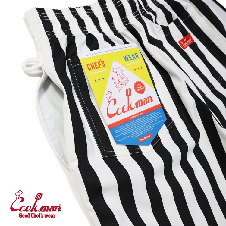 �����եѥ�� Chef Pants Wide Stripe Black