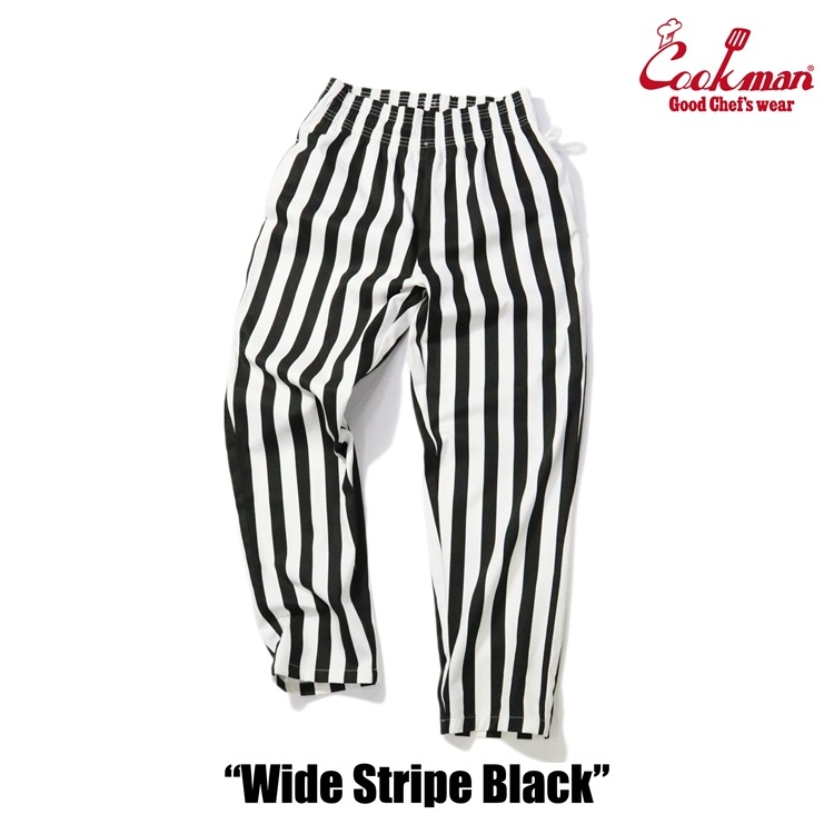 �����եѥ�� Chef Pants Wide Stripe Black