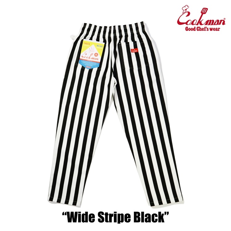 �����եѥ�� Chef Pants Wide Stripe Black