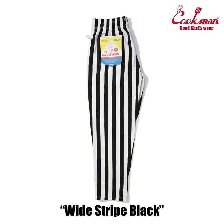 �����եѥ�� Chef Pants Wide Stripe Black